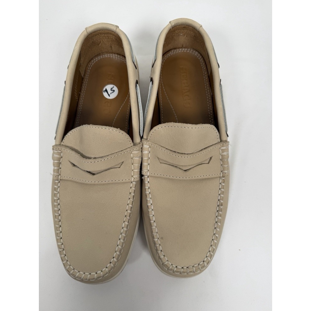 Sebago Nantucket Classic Taupe Slip On Comfort Classic Driving Loafers Mens 7.5